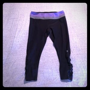 Black MPG yoga capris. Size M